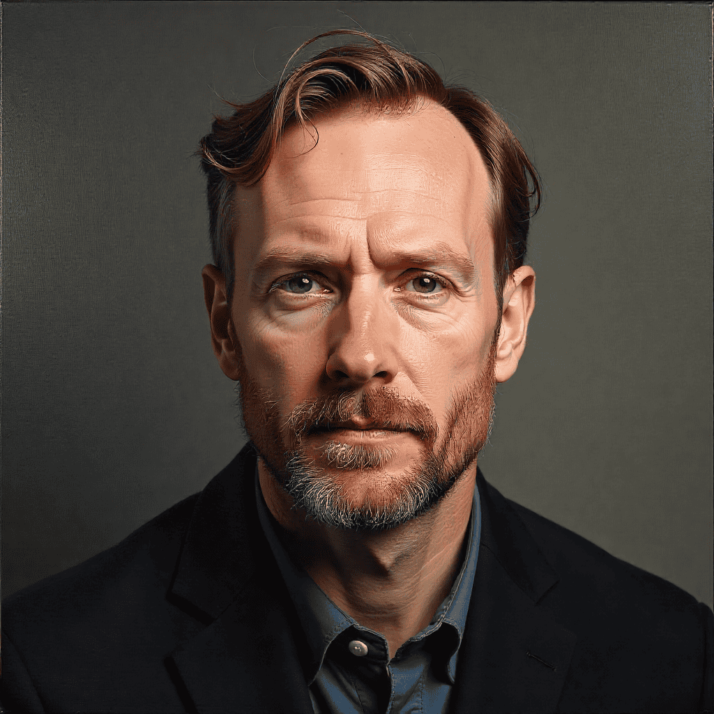 Retrato al óleo por estudiante